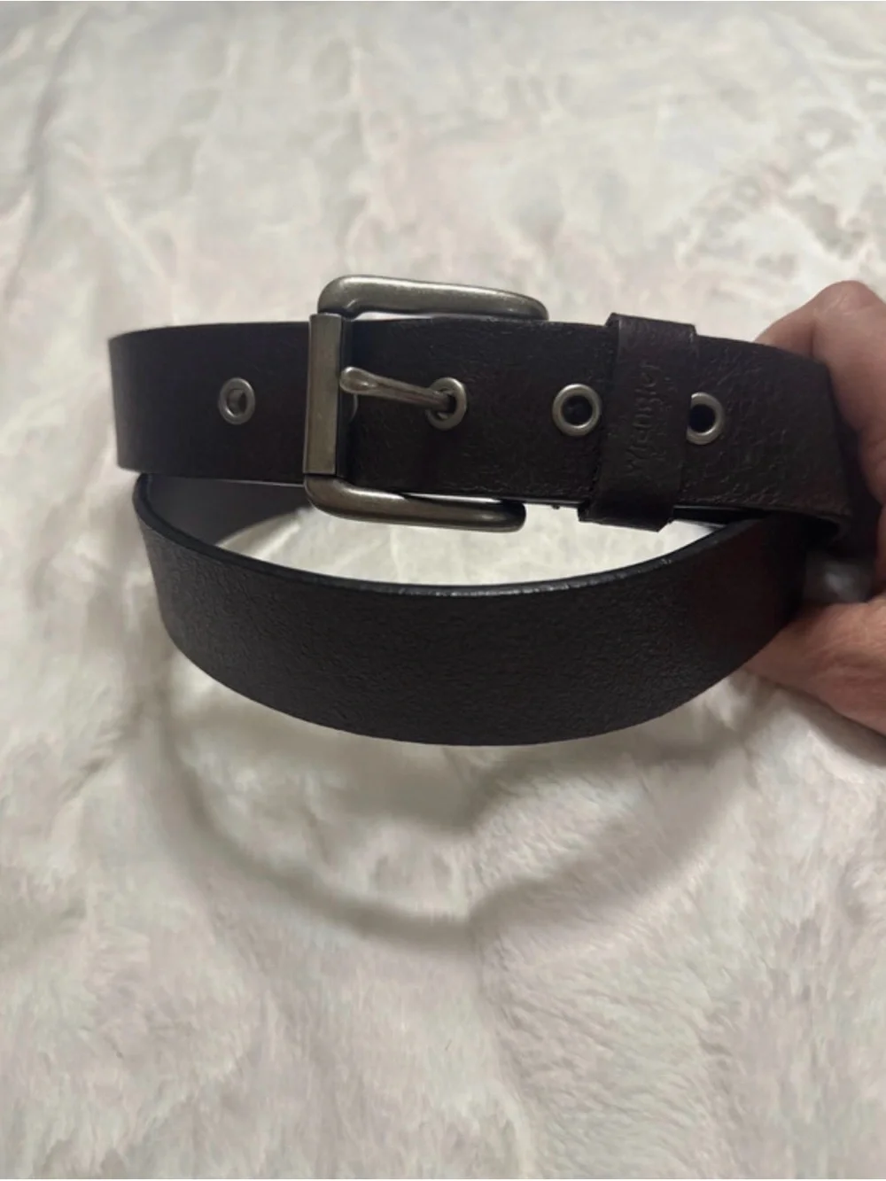 Wrangler Brown Leather Belt 36-40 inches